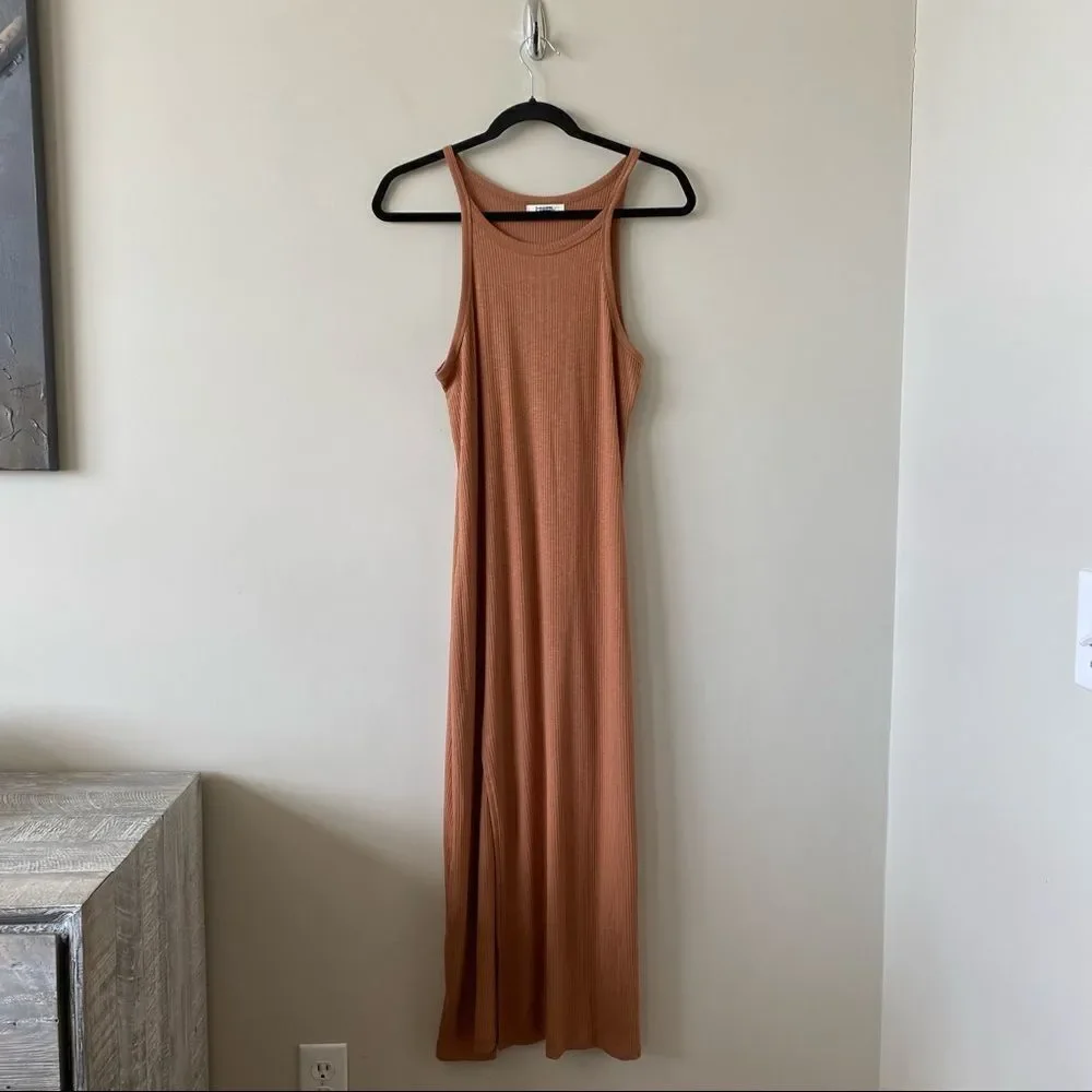 Nwot-z Supply Palisades Rib Dress Vintage Brown (Size:Medium) - Picture 4 of 13